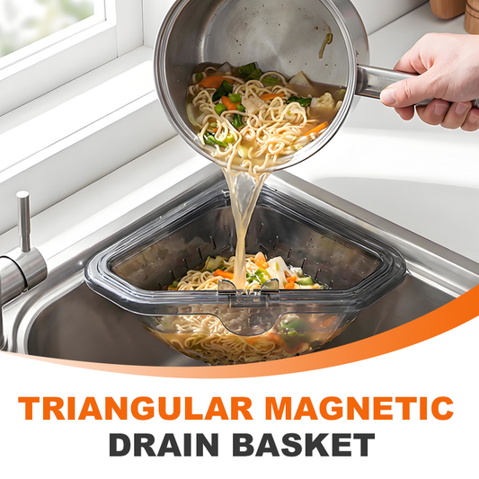 📢📢50 %  DE RÉDUCTION !! ⏰Panier de vidange magnétique triangulaire