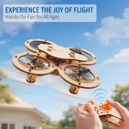 ✈️ 50% DE RÉDUCTION ! Kit de Construction de Drone en Bois DIY pour Enfants – Maintien d’Altitude, Télécommande Stable & Sécurité Renforcée ! 🎁🚁
