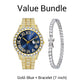 💎 Volez la vedette ! Montre à quartz pour hommes entièrement en strass | Design luxueux, look affirmé🕶️