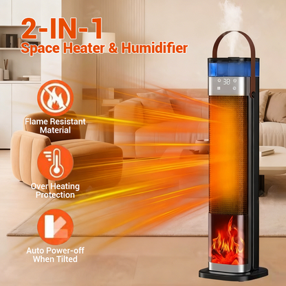 🔥🔥Radiateur d’appoint et humidificateur 2-en-1
