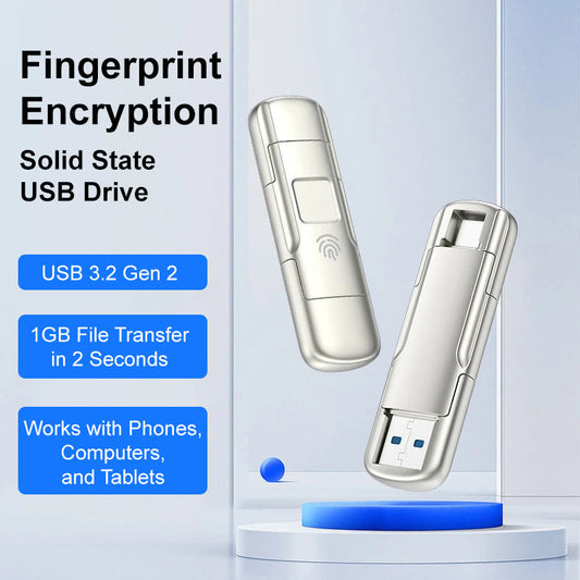 Clé USB SSD chiffrée par empreinte digitale