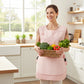 Tablier de cuisine imperméable avec essuie-mains