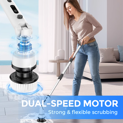 Brosse de nettoyage électrique extensible multifonctionnelle