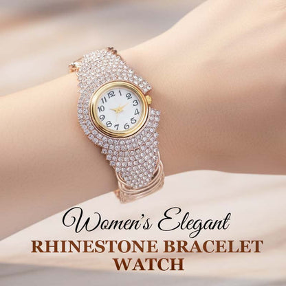 Montre-bracelet élégante en strass pour femmes