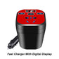 Cadeau idéal – Convertisseur onduleur de type tasse monté sur voiture, chargeur QC.
