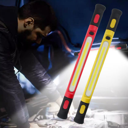 📢📢50 % DE RÉDUCTION !! ⏰Lampe de Travail LED 3000LM – Base Magnétique & Crochet de Suspension, Batterie Rechargeable 5200mAh, Parfaite pour Atelier, Garage et Réparation Auto 🔧⚡
