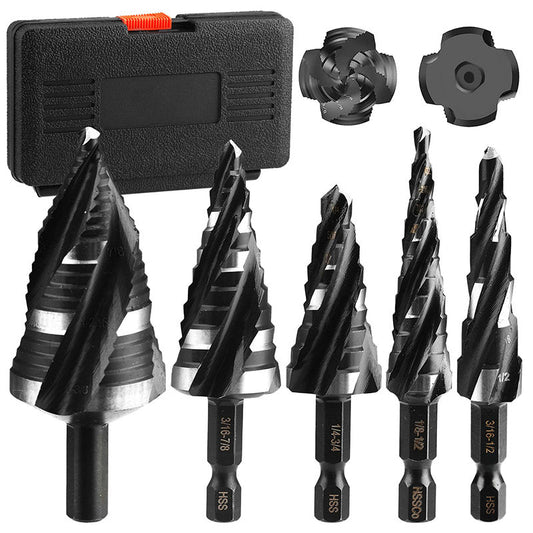📢🔧 60 % de réduction ⚡ Jeu de 5 forets étagés HSS pour métal – Acier rapide, tige hex 1/4", coupe ultra-rapide & précise ! 🛠️🔥