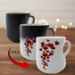 📢📢50 % DE RÉDUCTION !!!⏰ Mug en céramique à couleur changeante avec anse en forme de cœur 💝✨