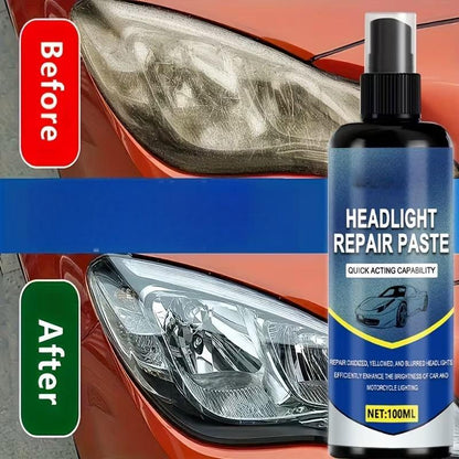 ⏰🚗 Spray rénovateur pour phares avec serviette