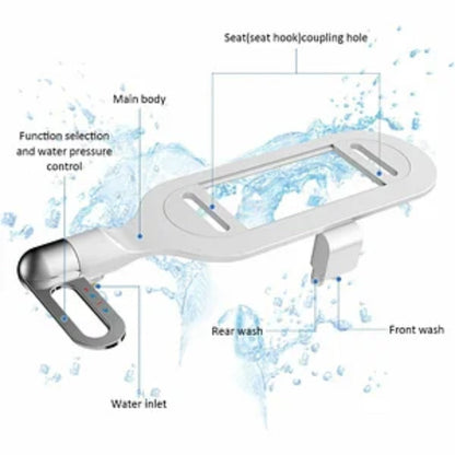 💦 Propreté & Fraîcheur Supérieures | Bidet à Double Buse sans Électricité | Économique & Écologique 🚽
