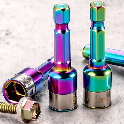 Douille à tige hexagonale en acier au chrome vanadium de 8 mm