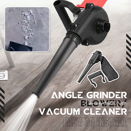 Meuleuse d'angle transformée en souffleur/aspirateur