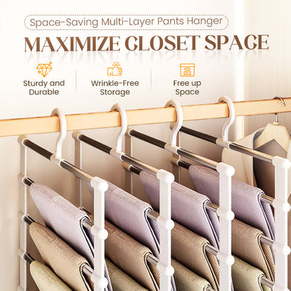 Cintre à pantalons multicouche peu encombrant