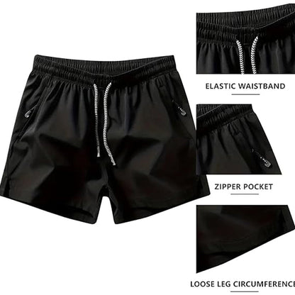 ✨Nouveaux✨Shorts de sport à séchage rapide pour homme avec poches zippées
