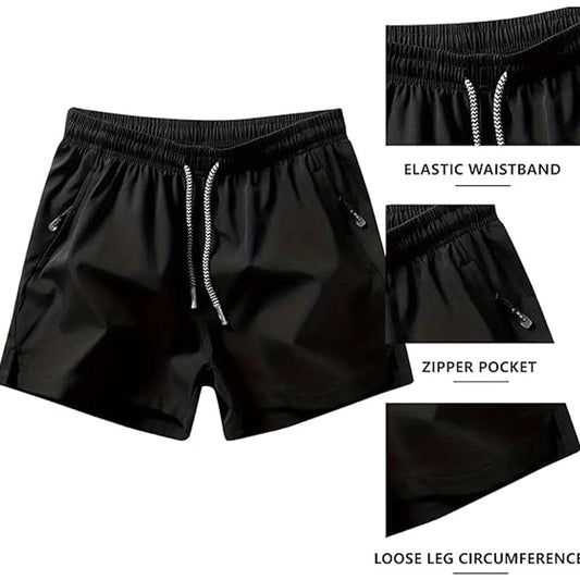 ✨Nouveaux✨Shorts de sport à séchage rapide pour homme avec poches zippées