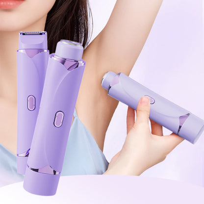 Tondeuse à cheveux électrique 2 en 1 à double tête pour femme