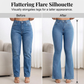 👖 50 % DE RÉDUCTION ! 💙 Jean stretch taille haute évasé pour femme – Coupe confortable, style rétro et tissu extensible 🌸