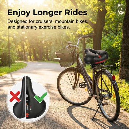 Selle de Vélo Ergonomique et Respirante avec Mousse à Mémoire de Forme