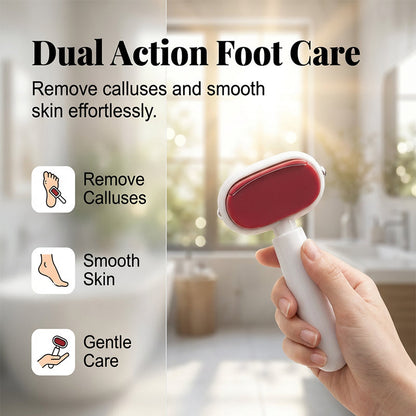 Grattoir à pied double face pour l'élimination des callosités