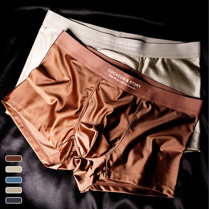 Slip en satin de soie glacée pour homme