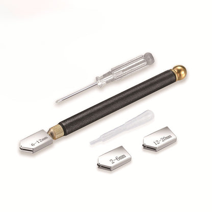 Kit d'outils professionnel pour coupe-verre à alimentation en huile