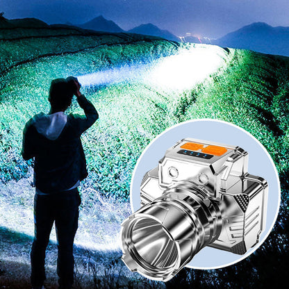 [Cadeau lumineux] Lampe frontale LED intelligente, portable et étanche pour la pêche en extérieur