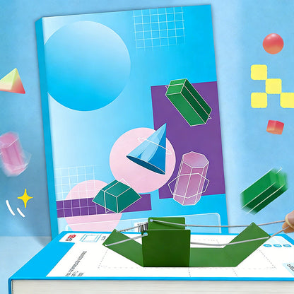 Livre pop-up 3D interactif de géométrie pour enfants