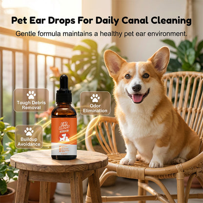 🐶🐱Gouttes naturelles pour chiens et chats contre les démangeaisons et l'accumulation de cérumen