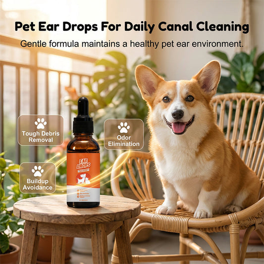 🐶🐱Gouttes naturelles pour chiens et chats contre les démangeaisons et l'accumulation de cérumen