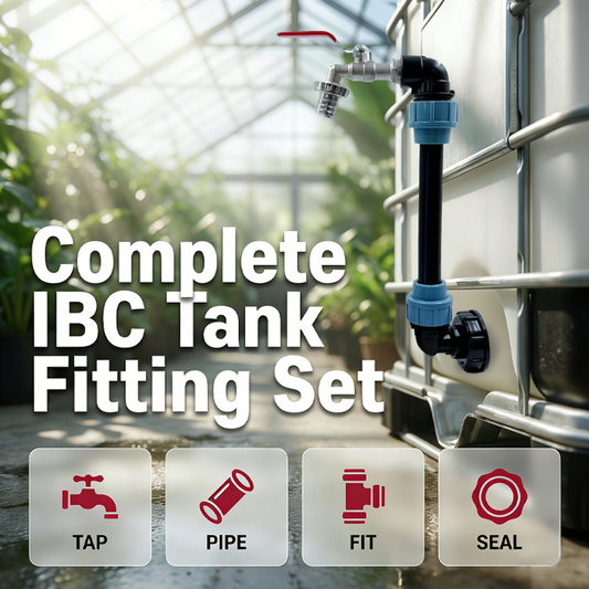 🛠️Kit complet pour cuve IBC – prêt à l'emploi💧incluant vannes, adaptateurs et joints. Pour eau de pluie, stockage et transport. Fabriqué dans l'UE – durable et étanche.