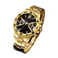 Montre à quartz classique en métal pour homme