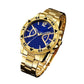 Montre à quartz classique en métal pour homme