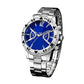 Montre à quartz classique en métal pour homme