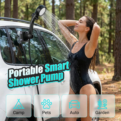 Pompe de douche portable intelligente pour les voyages et la maison