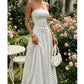 Robe bustier à pois pour femme