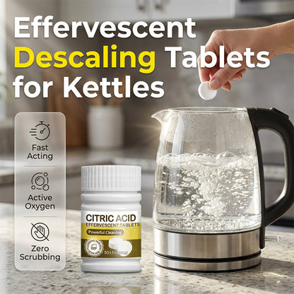 Comprimés détartrants effervescents pour bouilloires et tasses