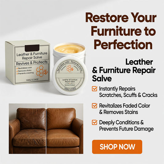 Baume réparateur pour cuir, meubles et plus encore