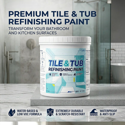 Kit de peinture de rénovation de qualité supérieure pour carrelage et baignoire