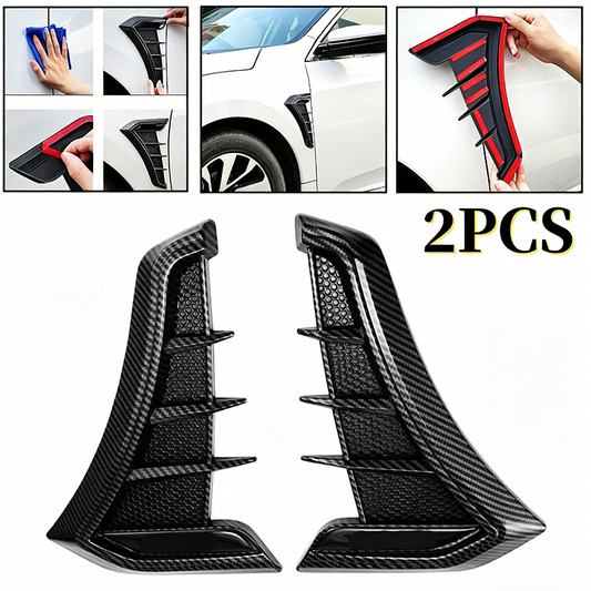 🏁 PROMO LIMITÉE 50% DE RÉDUCTION ! ✨ Autocollants Décoratifs Aile de Voiture – Style Sport, Masque-Rayures ✨
