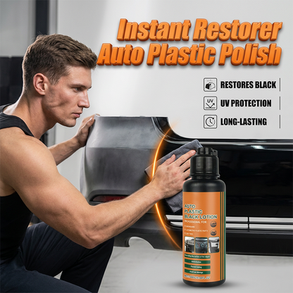 Produit de polissage multi-usages noir pour plastique automobile