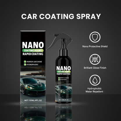 🔥2 achetés, 1 offert🎁 Spray de revêtement céramique nano à action rapide pour voiture