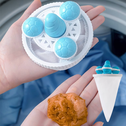 Sac à filtre amélioré pour machine à laver, boule de lavage flottante pour élimination des poils et nettoyage