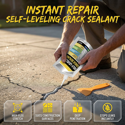 🛠️ Mastic autonivelant pour fissures de béton – Imperméable et durable 💧🔒