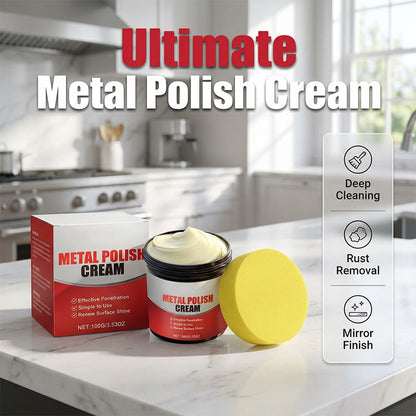 Crème à polir les métaux pour le nettoyage et le détachage de la cuisine