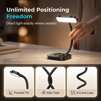 Lampe d'appoint magnétique à col de cygne pour téléphones