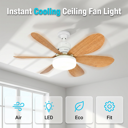 Ventilateur de plafond intelligent 2 en 1 avec éclairage