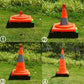 Cône de signalisation réfléchissant pliable 🎁Lumières LED offertes