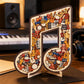 📢📢50% DE RÉDUCTION !! ⏰Puzzle en Bois en Forme de Note de Musique🎶🧩