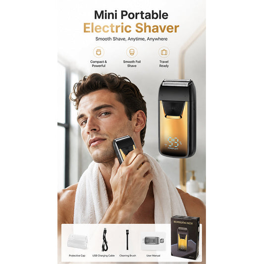Mini rasoir électrique portable avec écran LED