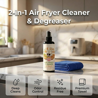 🔥 Soldes -50% ! ✨ Spray nettoyant et dégraissant 2 en 1 pour friteuse à air !